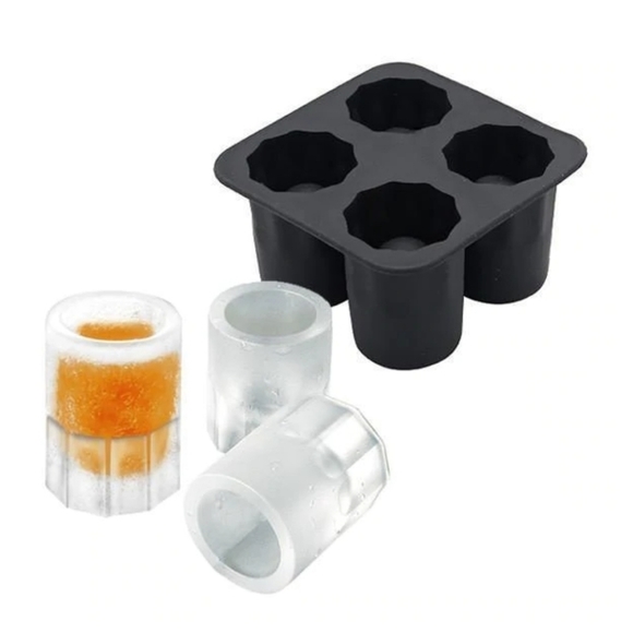Marshalls Other - Ice Cube Black Silicone Shot Glass Mold Tray